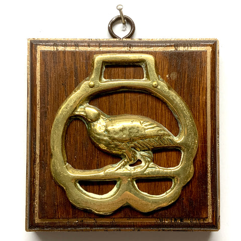 Wooden Frame with Horse Brass (4