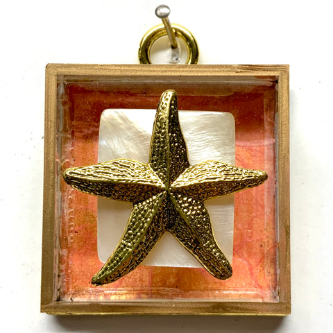 Acrylic Frame with Starfish / Slight Imperfections (2