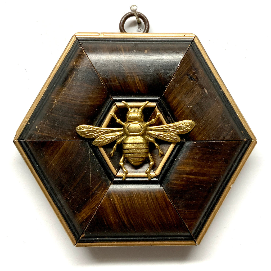Wooden Frame with Italian Bee (4.5