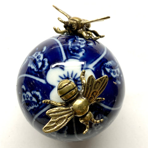 Ceramic Ball Frame with Bees / Slight Imperfections (2.5