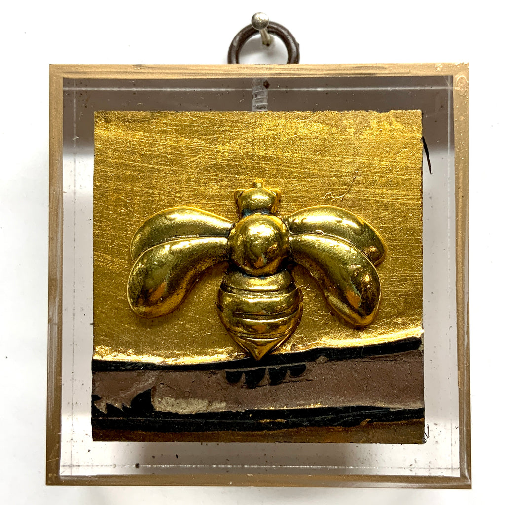 Acrylic Frame with Deco Bee on Coromandel / Slight Imperfections (3