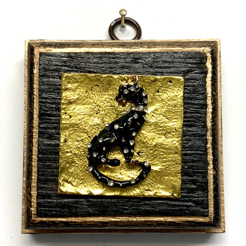 Bourbon Barrel Frame with Sparkle Cat (3” wide)