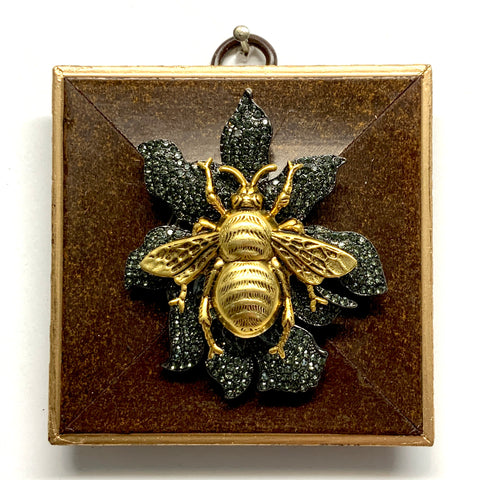 Painted Frame with Grande Bee on Brooch (3