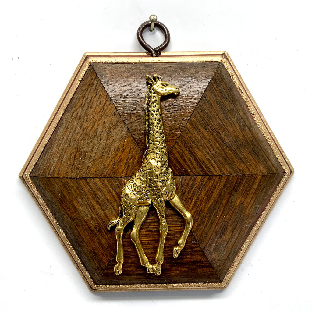 Wooden Frame with Giraffe (4.75” wide)