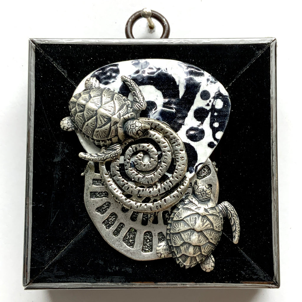Modern Lacquered Frame with Turtles (3