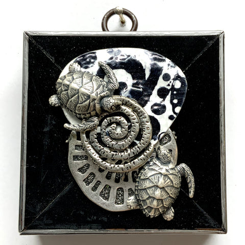 Modern Lacquered Frame with Turtles (3