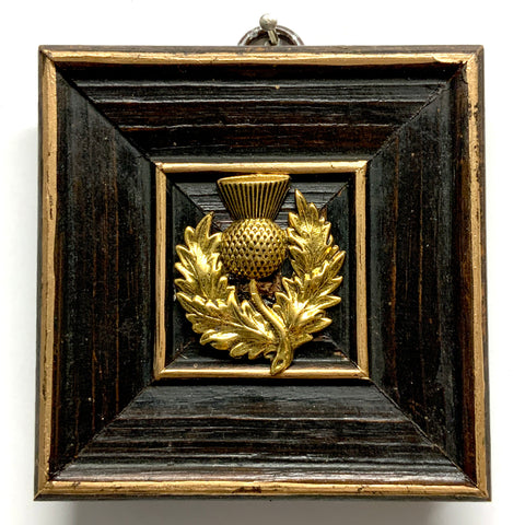 Wooden Frame with Thistle (3.25