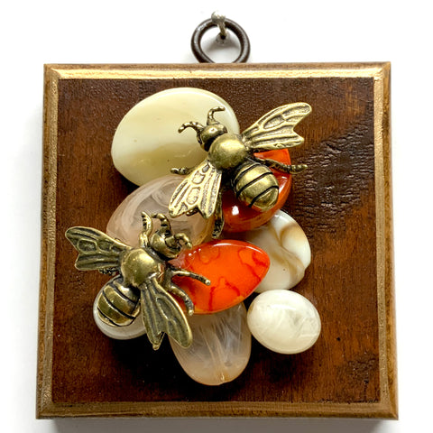 Wooden Frame with Bees (3.25