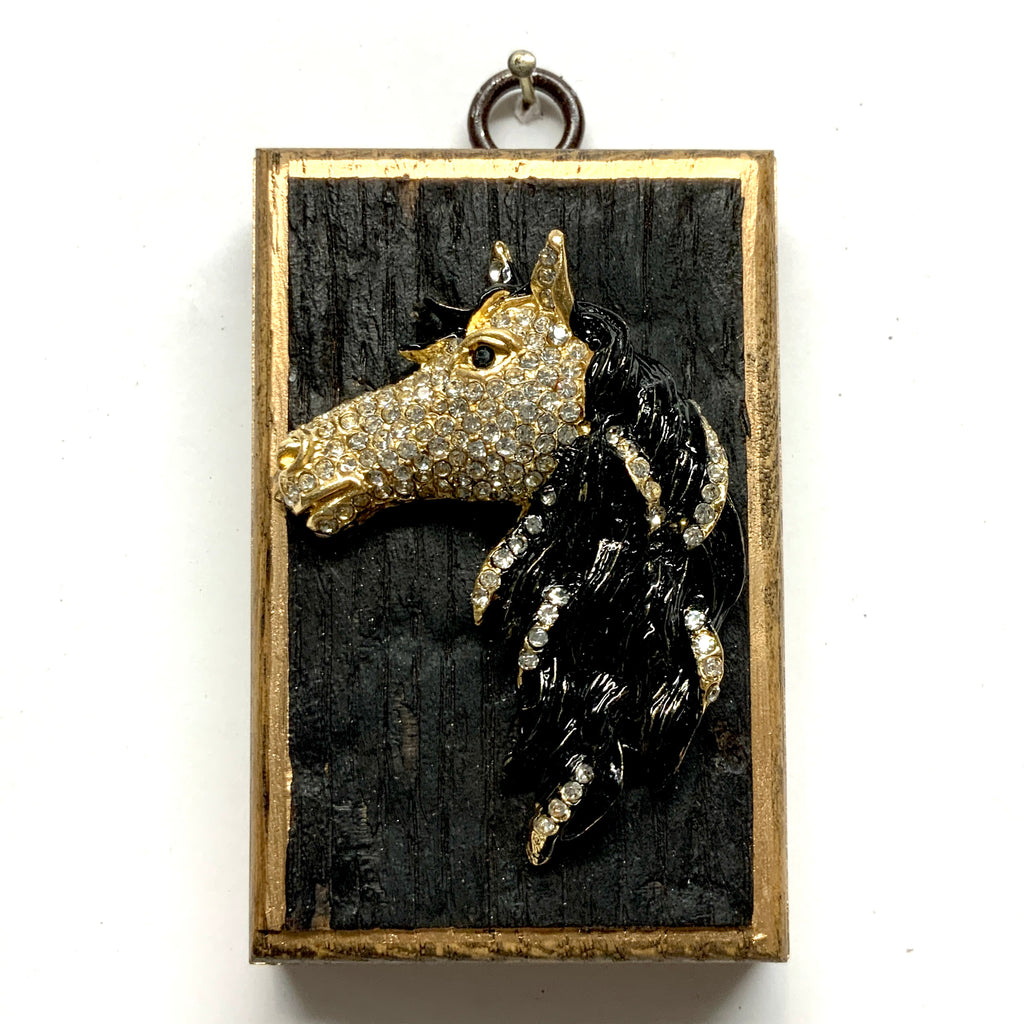 Bourbon Barrel Frame with Horse (2.25