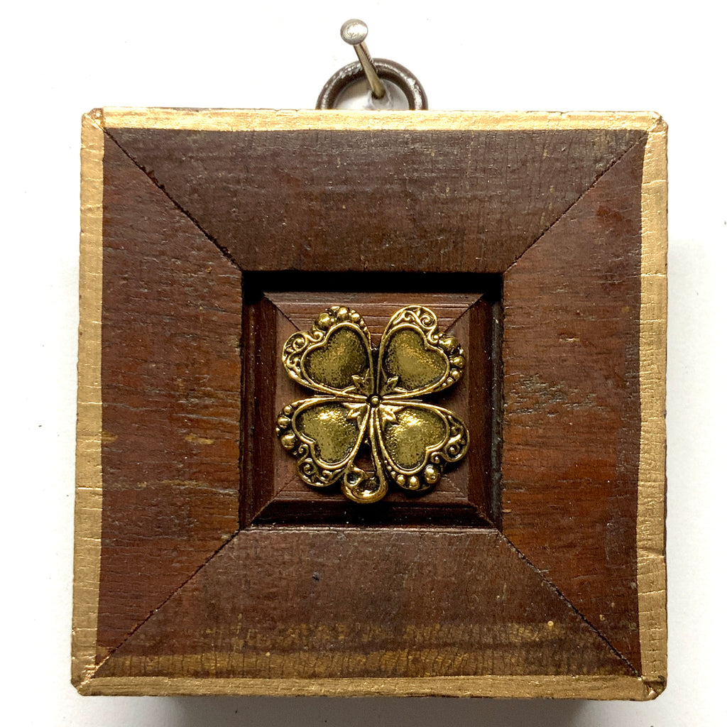 Wooden Frame with Clover (2.75