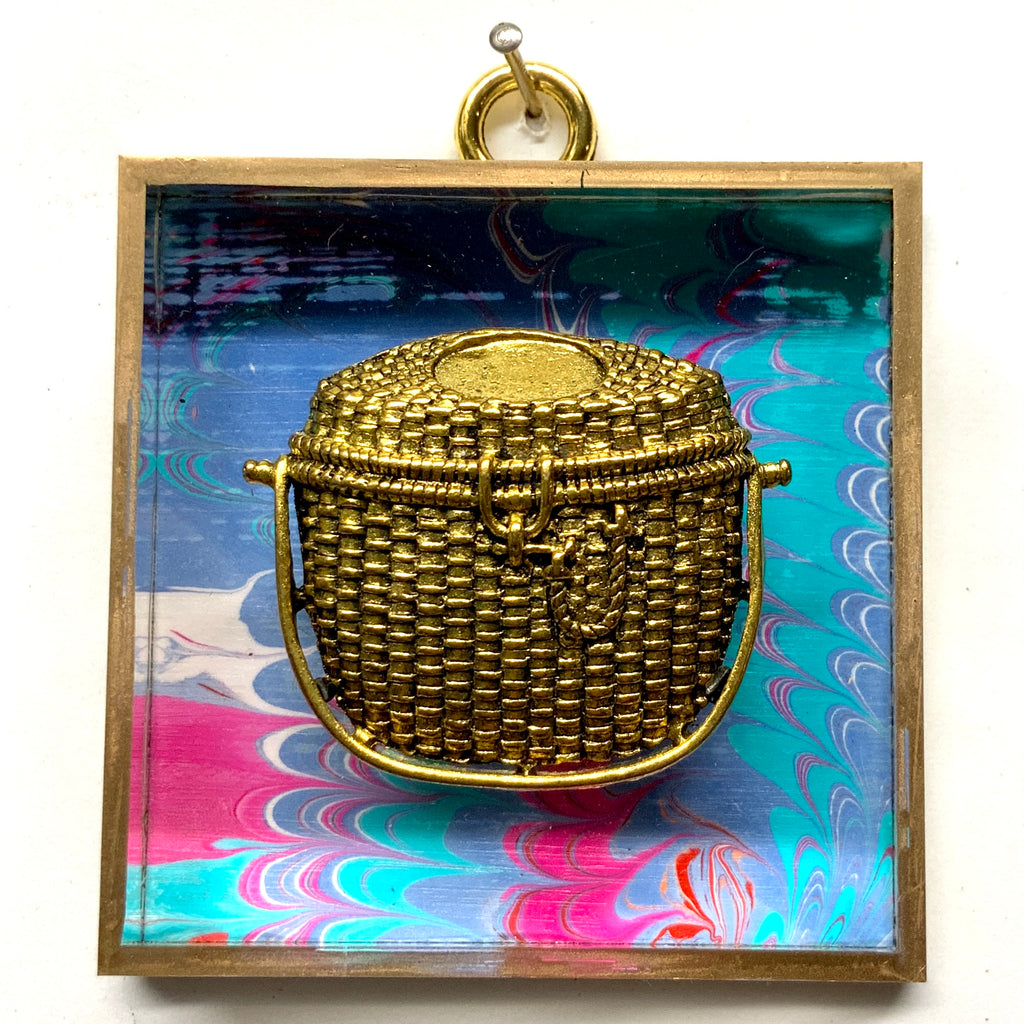 Acrylic Frame with Nantucket Basket / Slight Imperfections (3
