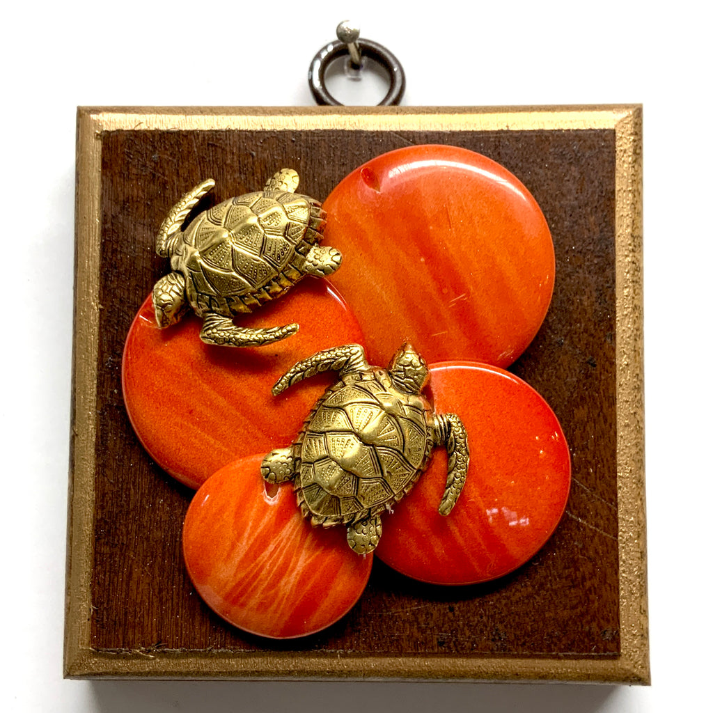 Wooden Frame with Turtles (3.25