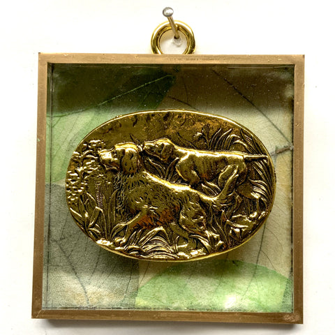 Acrylic Frame with Sporting Dogs / Slight Imperfections (3