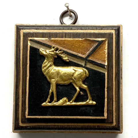 Wooden Frame with Stag on Coromandel (3.25