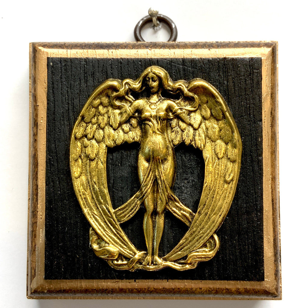 Bourbon Barrel Frame with Angel (3.25