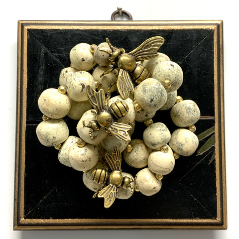 Coromandel Frame with Bees on Necklace (5.25