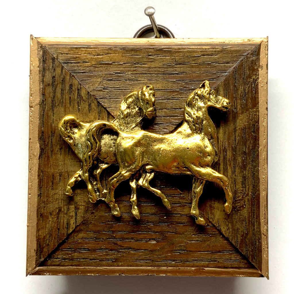 Wooden Frame with Horses (3.75