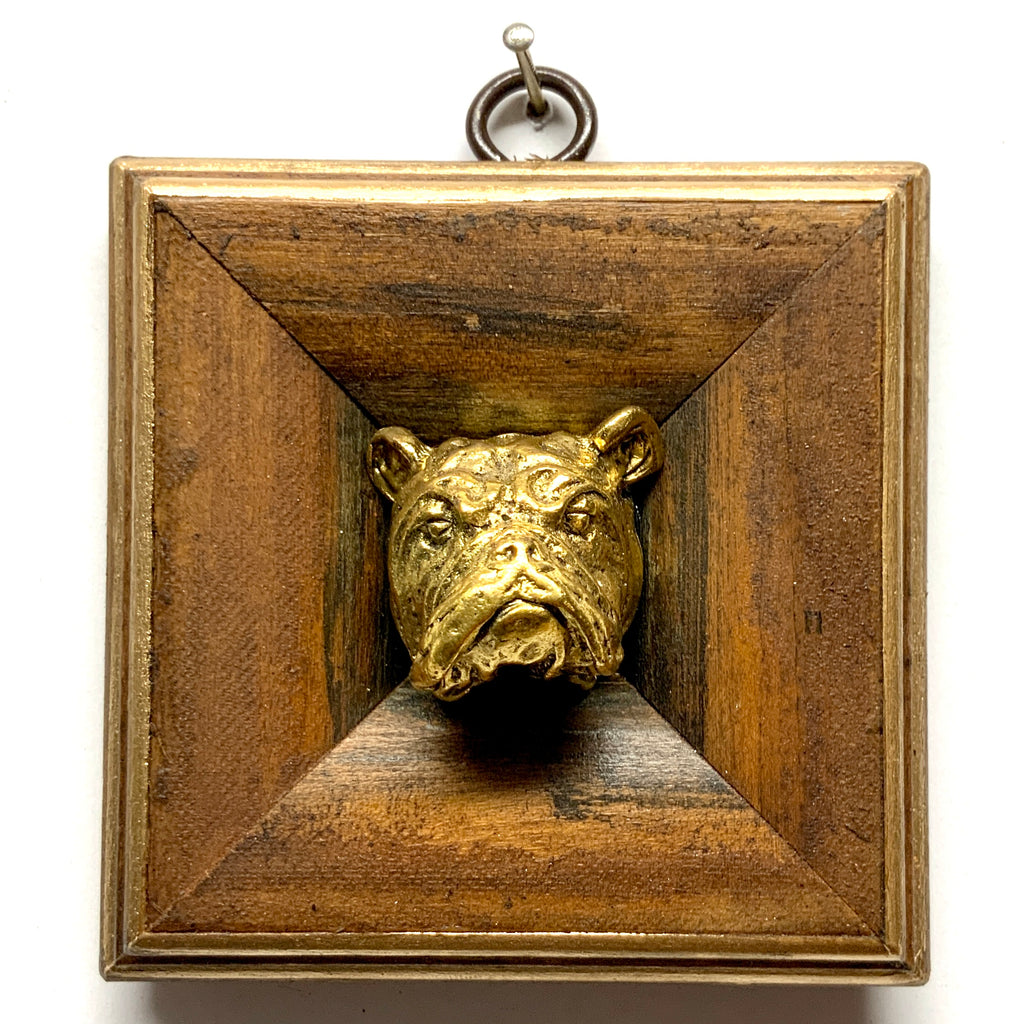 Wooden Frame with Bulldog (3.5