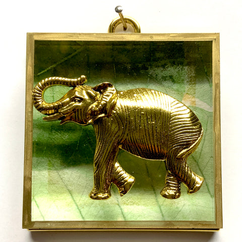 Acrylic Frame with Elephant on Mulberry Paper / Slight Imperfections (3