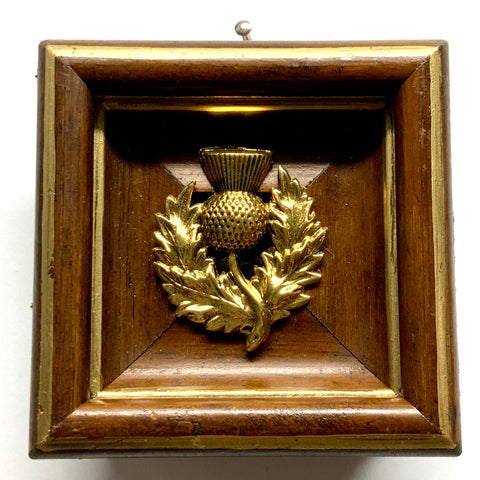 Wooden Frame with Thistle (3