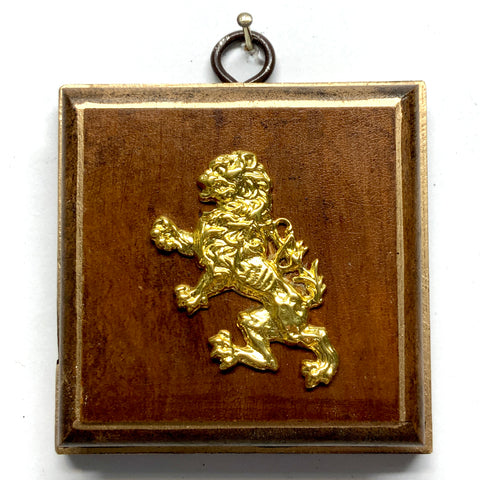Mahogany Frame with Lion (3.25” wide)