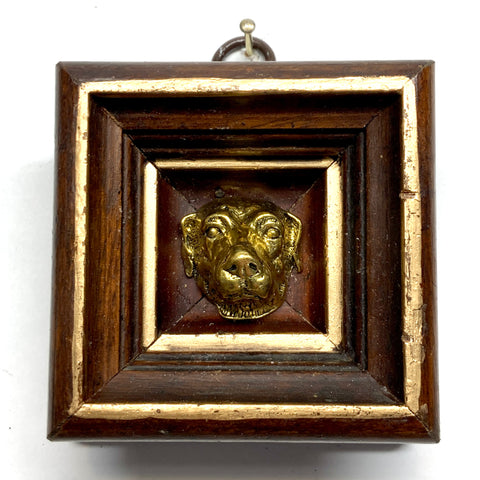 Wooden Frame with Dog (2.75” wide)