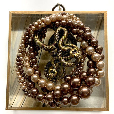 Acrylic Frame with Snakes on Necklace / Slight Imperfections (4