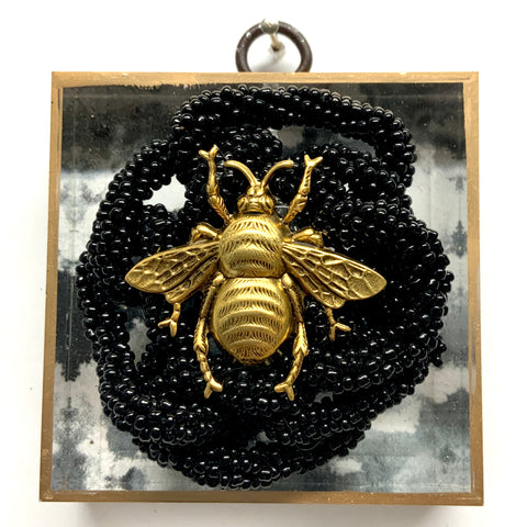 Acrylic Frame with Grande Bee on Necklace / Slight Imperfections (3