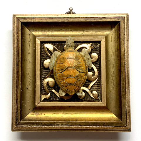 Gilt Frame with Turtle (4” wide)