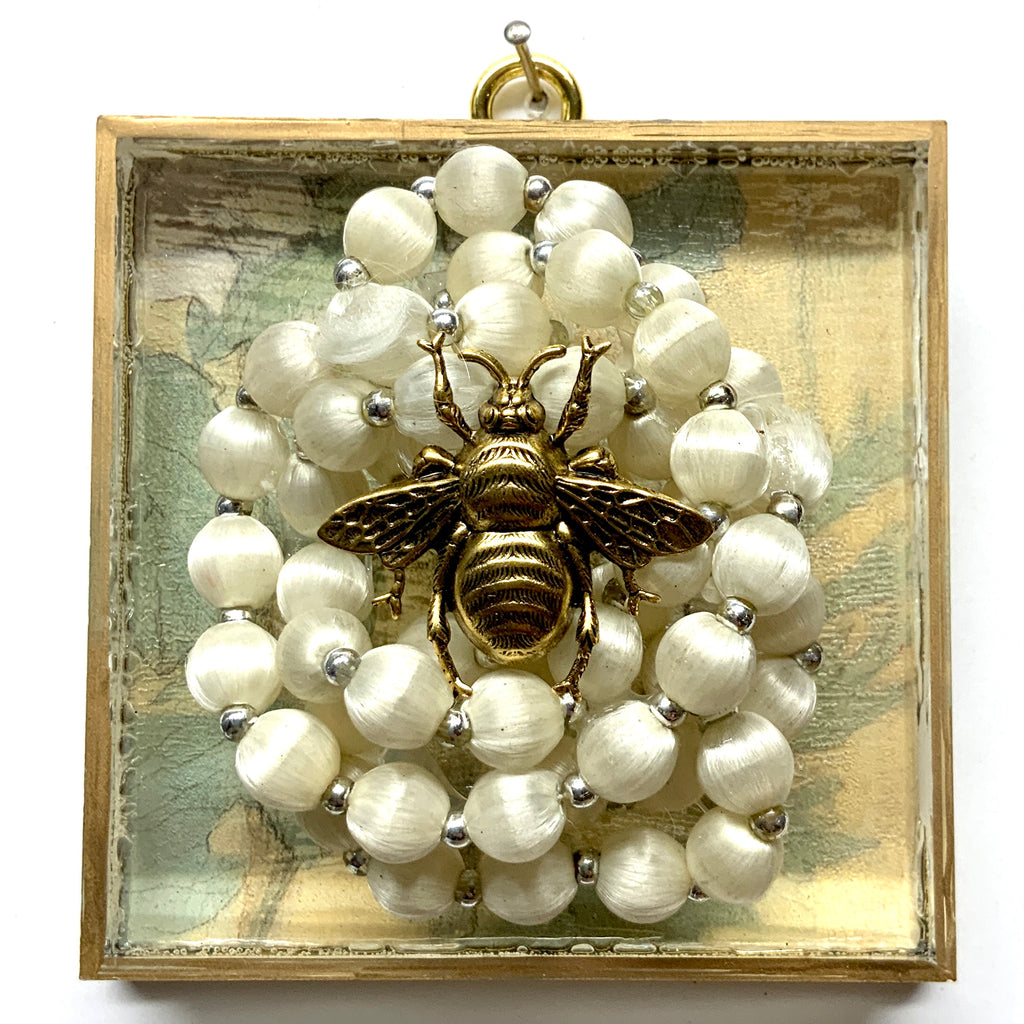 Acrylic Frame with Grande Bee on Necklace / Slight Imperfections (4