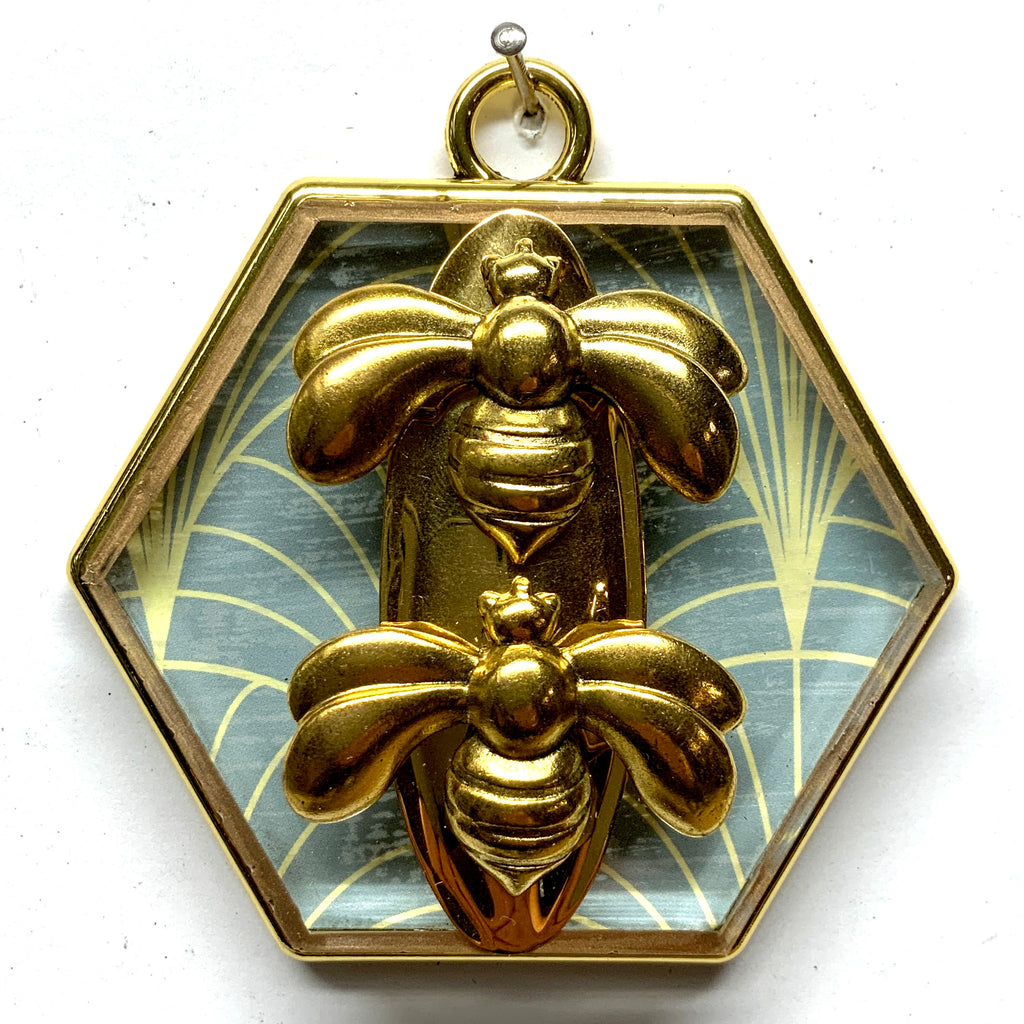 Acrylic Frame with Deco Bees / Slight Imperfections (3.25