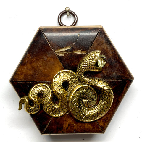 Burled Frame with Snake (3.25” wide)