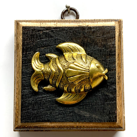 Bourbon Barrel Frame with Fish (3.25