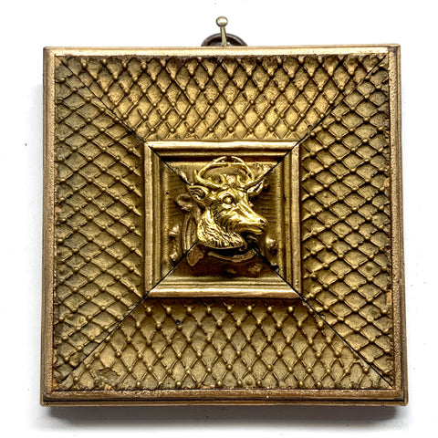 Gilt Frame with Stag (3.75” wide)