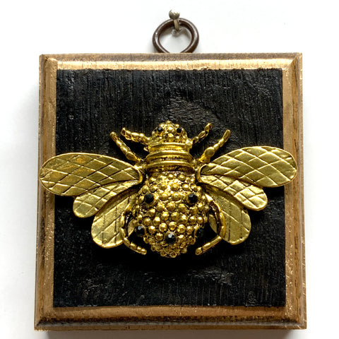 Bourbon Barrel Frame with Bee (3.25