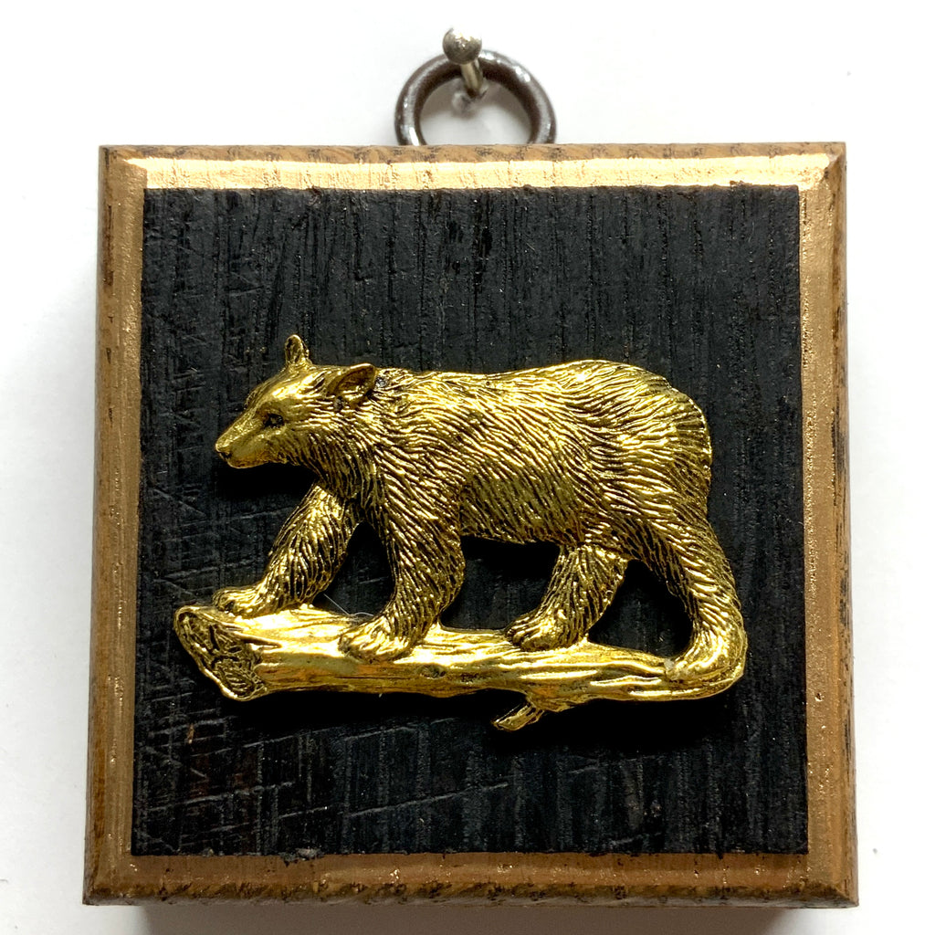 Bourbon Barrel Frame with Bear (2.5