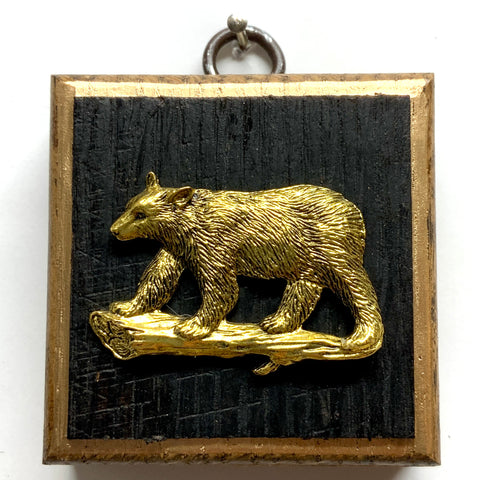 Bourbon Barrel Frame with Bear (2.5