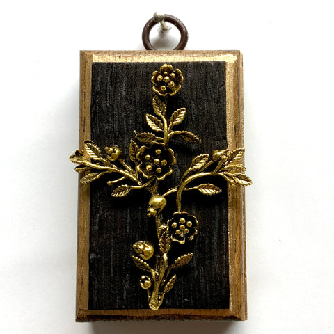 Bourbon Barrel Frame with Rose Cross (2