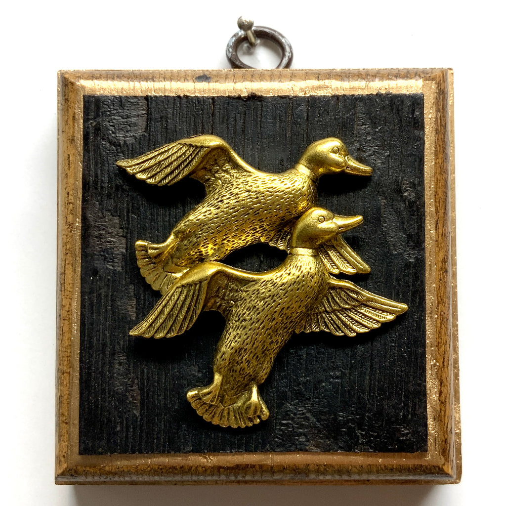 Bourbon Barrel Frame with Ducks (3.25