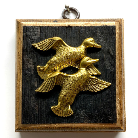 Bourbon Barrel Frame with Ducks (3.25