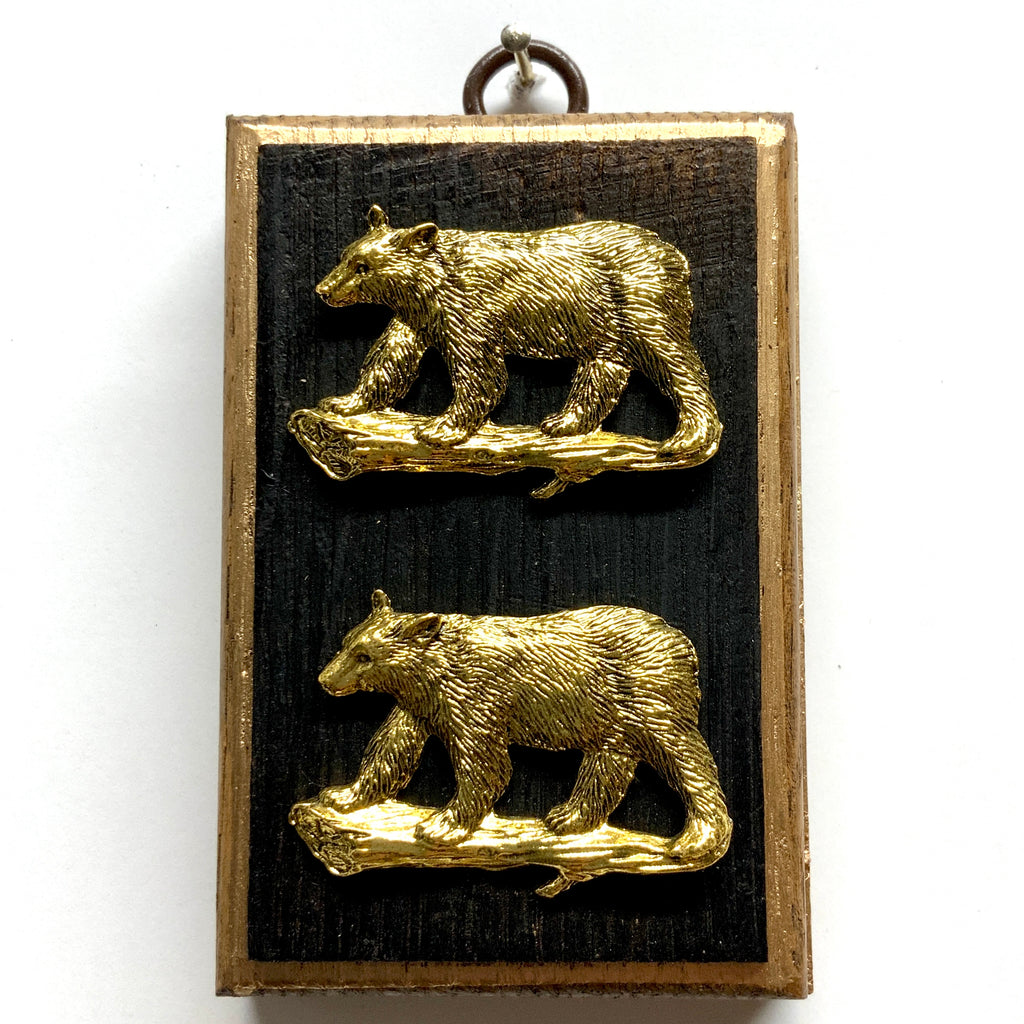 Bourbon Barrel Frame with Bears (2.5