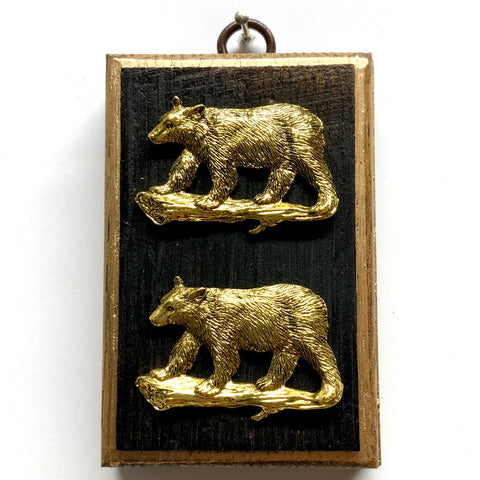 Bourbon Barrel Frame with Bears (2.5