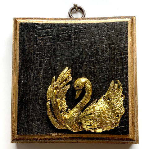 Bourbon Barrel Frame with Swan (4