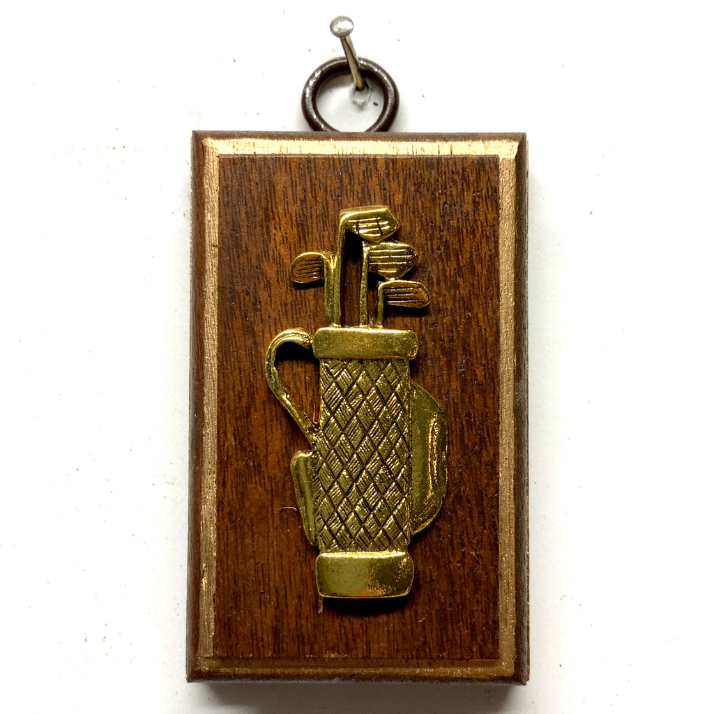 Wooden Frame with Golf Bag (2