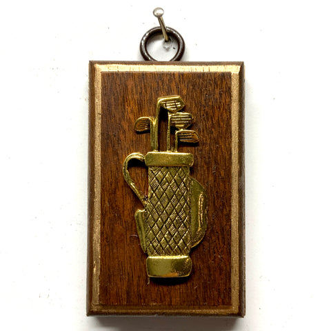 Wooden Frame with Golf Bag (2