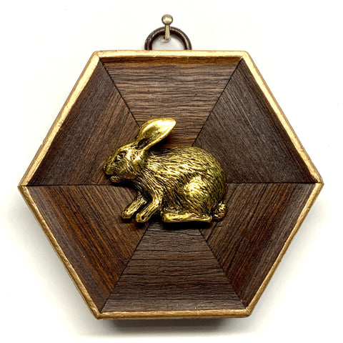Wooden Frame with Bunny (3.25” wide)
