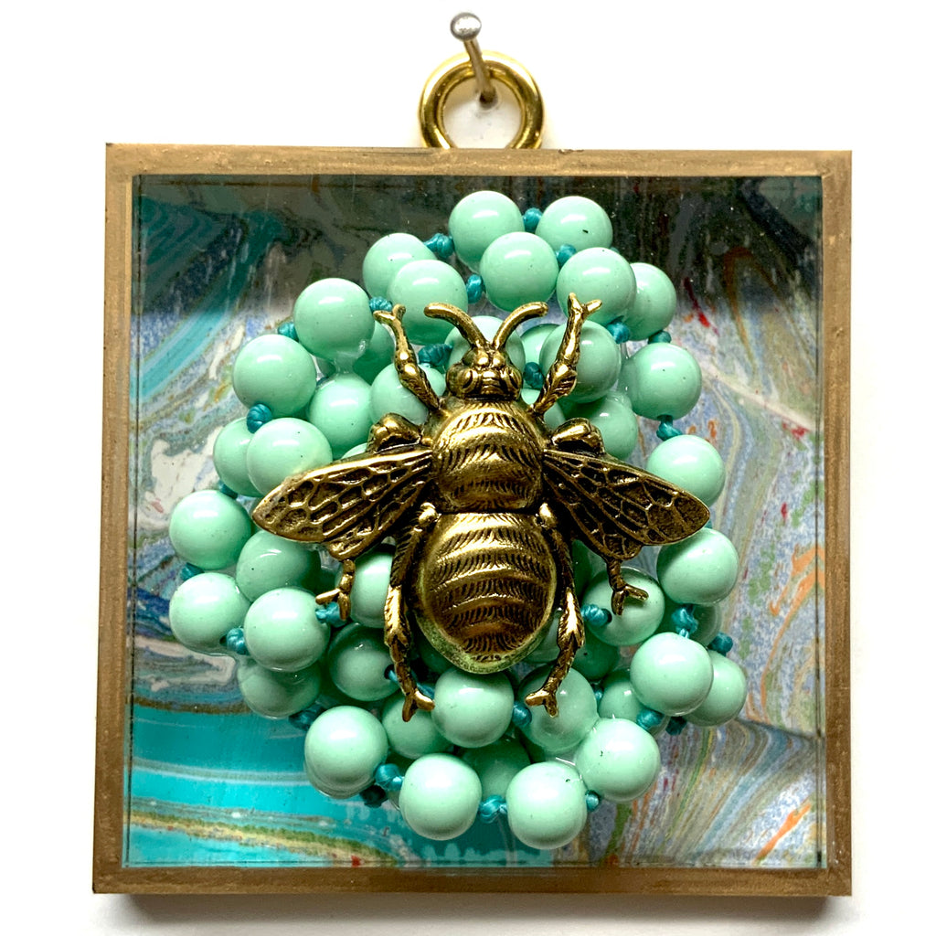 Acrylic Frame with Grande Bee on Necklace / Slight Imperfections (3