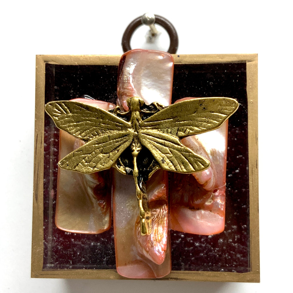 Acrylic Frame with Dragonfly / Slight Imperfections (2