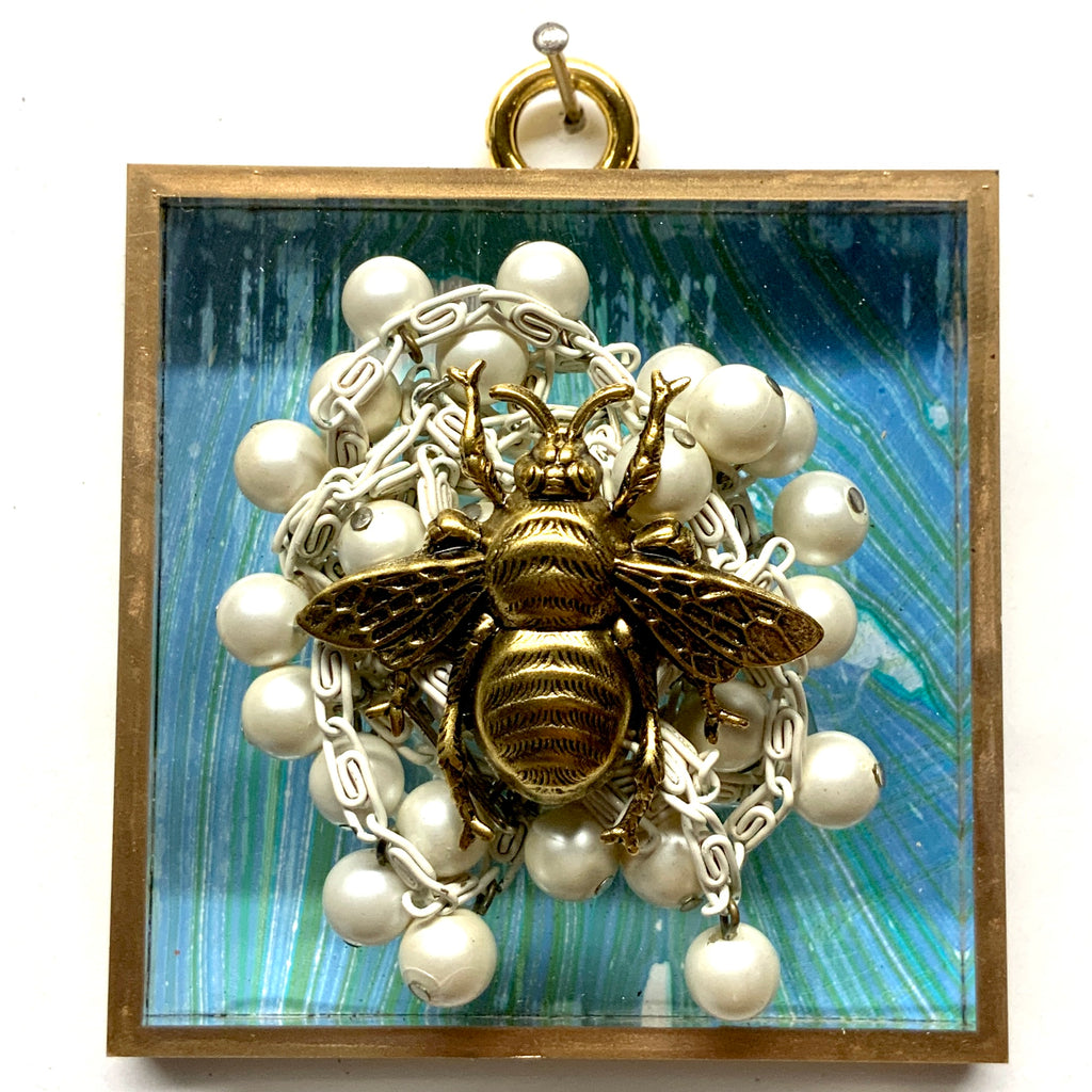 Acrylic Frame with Grande Bee on Necklace / Slight Imperfections (3