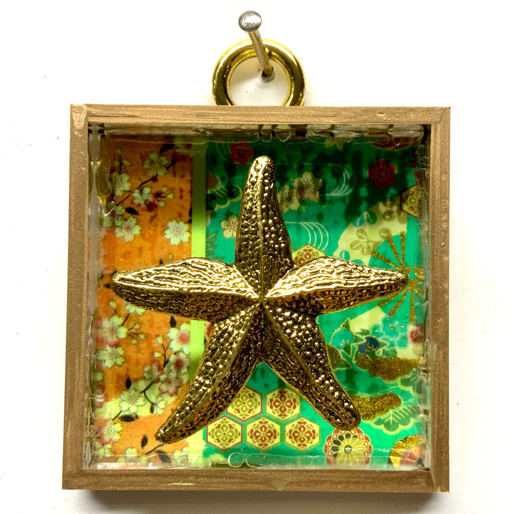 Acrylic Frame with Starfish / Slight Imperfections (2